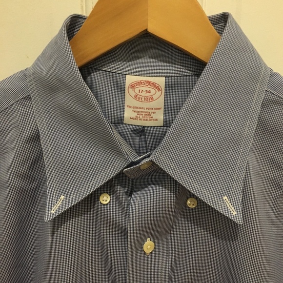 Men's Brooks Brothers Dress Shirt Size 17 - Picture 4 of 6